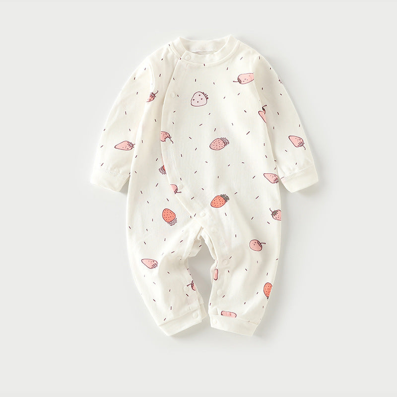 Autumn Thin Baby Pajamas And Baby Onesies